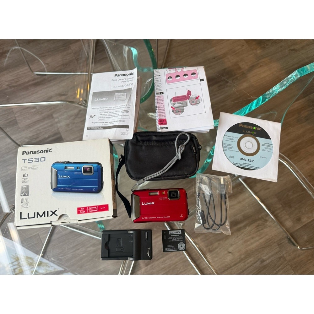 Panasonic LUMIX Dmc-TS30 Waterproof Digicam RED Digital Camera 2015 FT30